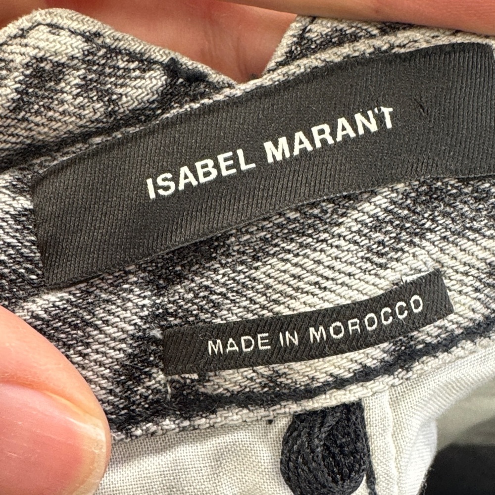 Isabel Marant REI Acid Wash High Waisted Jeans, size 36/4 - Picture 7 of 10